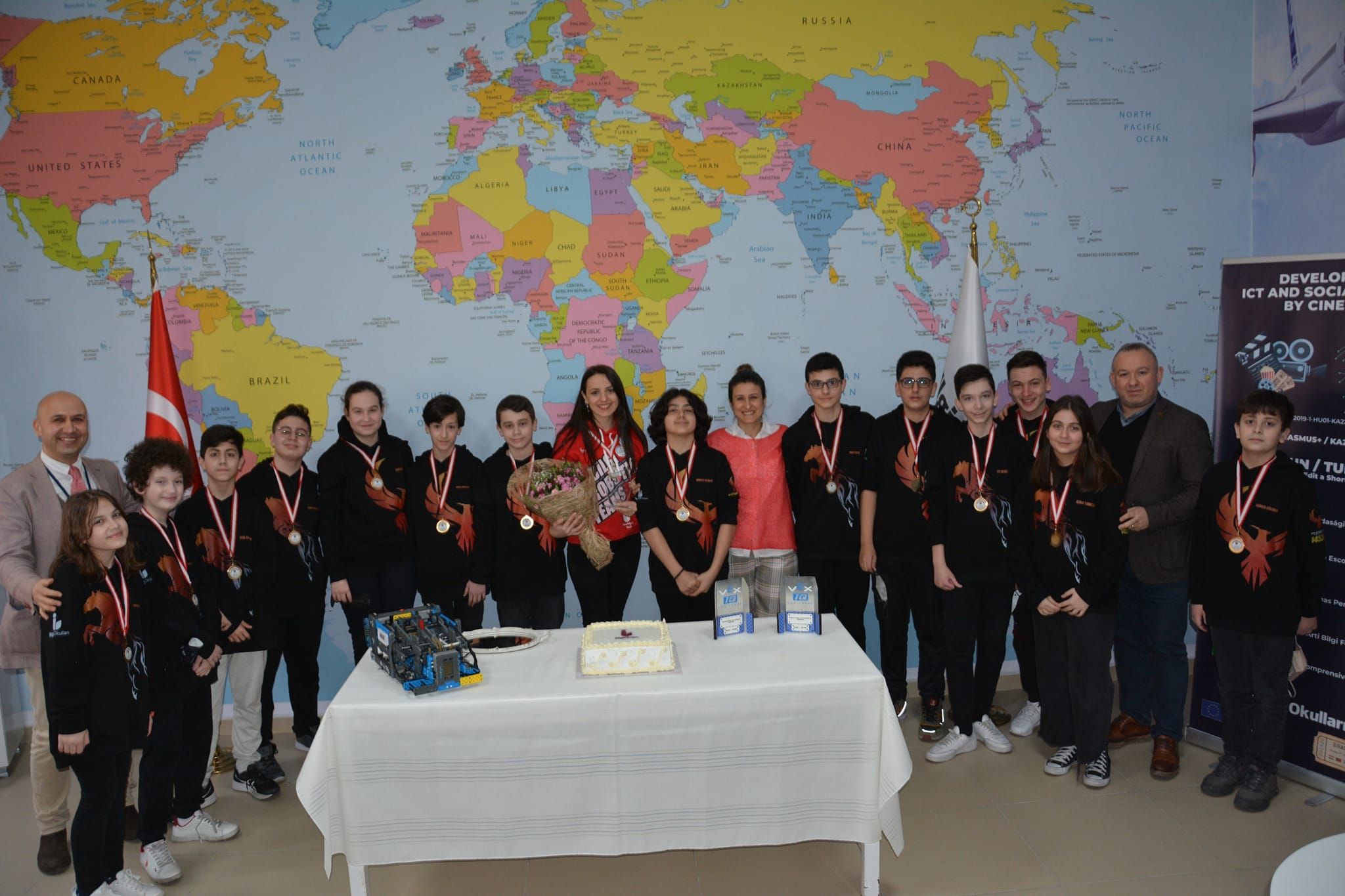 Vex Robotik Türkiye Şampiyonası finallerinde robotik takımımız Türkiye 1.si